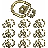 LULU CARGO CONTROL 1/2" Bolt-On Forged D Rings, 12000Lbs Heavy Duty Tie Down Anchors for Trailers, Trucks & Vans (10 Pack)