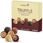 Holiday Chocolate Truffles Gift Box 9 Count, Ideal Assorted Chocolate Gift Box, Anniversary, Birthday and Special Occasions, Perfect for Sharing with Loved Ones