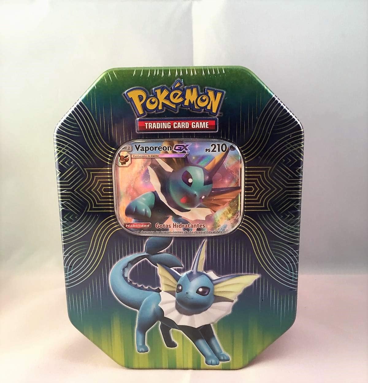 Caja Metalica de Pokemon (Vaporeon gx) español: Amazon.es: Juguetes y juegos