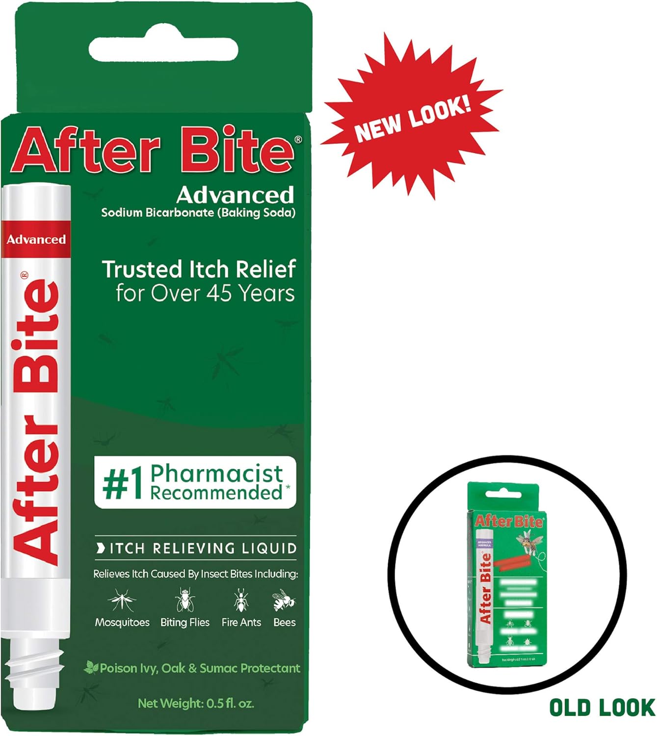 After Bite, Pharmacist Preferred Insect Bite Treatment, 0.5-Ounce (4 Pack), Multi (0006-1030): Sports & Outdoors