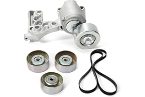 Aumzong 1662031013 Drive Belt Tensioner Idler Pulley Kit Compatible with 2003-2015 Toyota 4Runner Tundra Tacoma FJ Cruiser V6 4.0L Replacement #1660331040