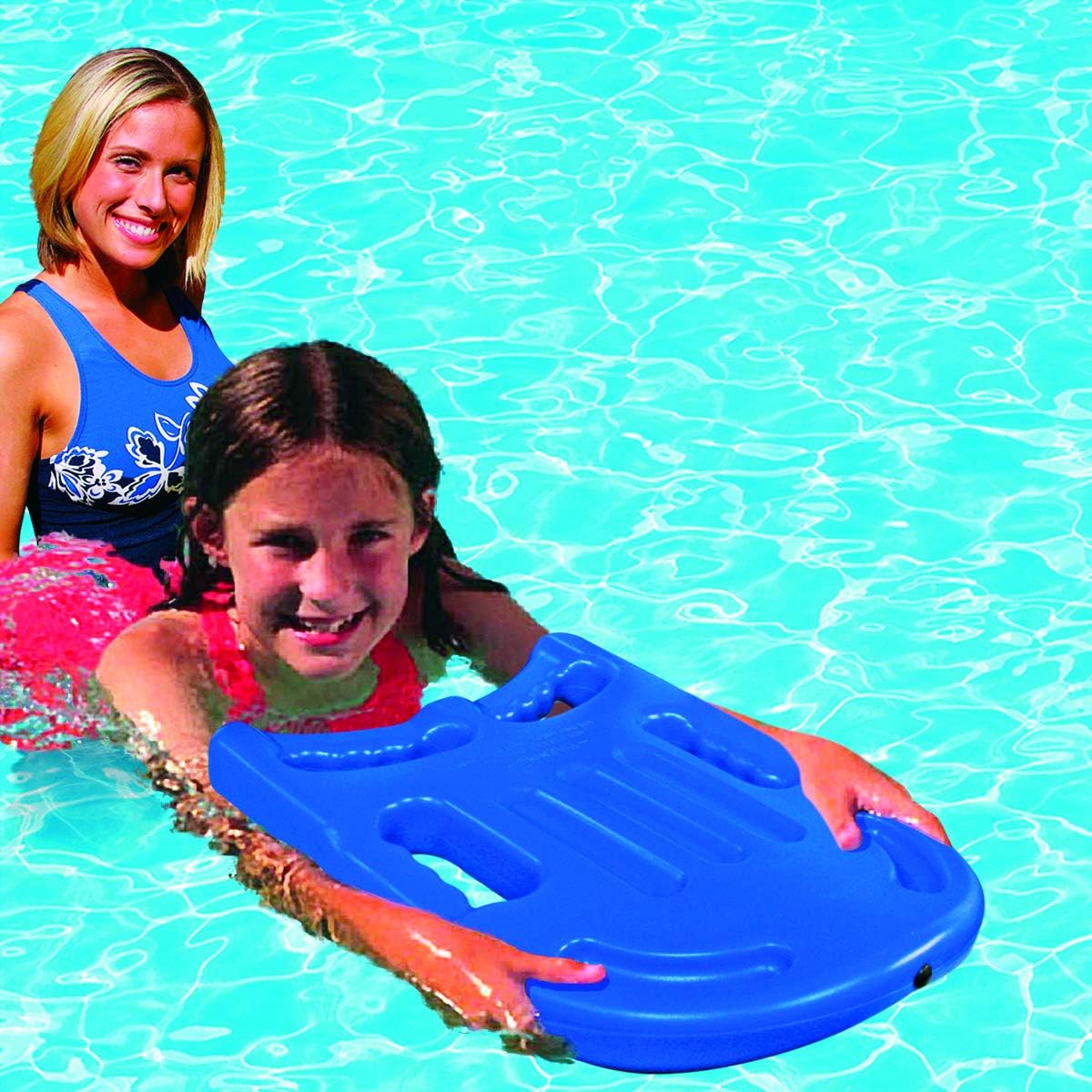 Poolmaster 50509 Advanced Kickboard Swim Trainer, Small, Blue: Toys & Games