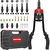 3 in 1 Rivet Nut Tool Kit, 14-Inch Hand Rivet Gun | Rivnut Tool Kit with 6 Metric Mandrels M3 M4 M5 M6 M8 M10, Rivet Bolt Tool with 3 Metric Bolt Mandrels