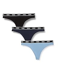 HUGO Women's 3-Pack Repeat Logo Cotton Stretch