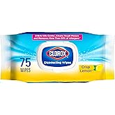 Clorox Disinfecting Wipes, Bleach Free Cleaning, Crisp Lemon, 75 Count (Pack May Vary)