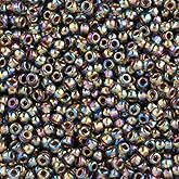 Toho Round Seed Beads 11/0#999 'Gold Lined Rainbow Black Diamond' 8 Gram Tube