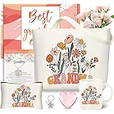 fcaylo Best Grandma Gifts Ideas for Women, Mother's Day Gifts Box for Grandmother with Coffee Mug, Canvas Tote Bag, Birthday Presents Set for Gigi Nana from Grandchildren