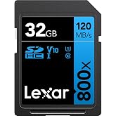 Lexar Blue Series SDHC Memory Card, UHS-I U1 Class 10, 32 GB