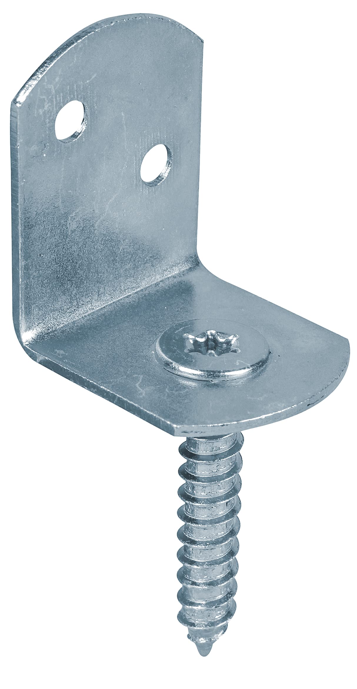 Alberts 204822 Braid Fence Holder L-Shaped | Available in Various Designs | Galvanised Blue | Total Height 83 mm | Set of 12