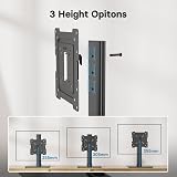 BONTEC Universal Swivel TV Stand 17-43 inch Height Adjustable Pedestal view 2