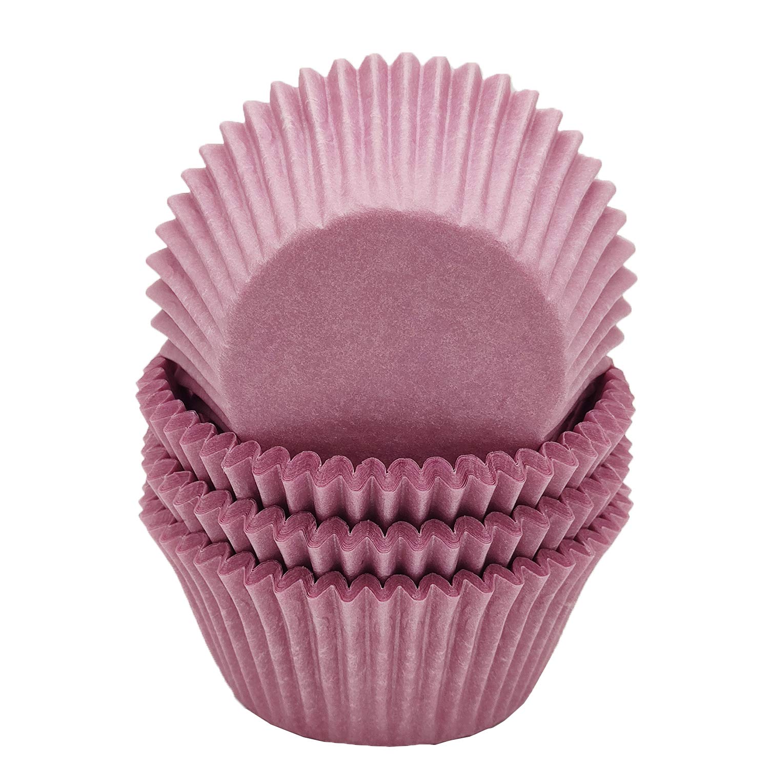 Mombake Premium Light Purple Greaseproof Cupcake Cases Muffin Paper Baking Cups Standard Size, 100-Count