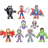 Spidey and HIS Amazing Friends Marvel, Iron Man and His Awesome Friends Spidey and Iron Man: Avengers Team-Up, 3-Inch Action Figure Set, 3+