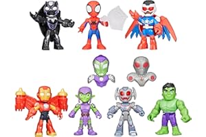 SPIDEY AND HIS AMAZING FRIENDS Marvel, Iron Man and His Awesome Friends Spidey and Iron Man: Avengers Team-Up, 3-Inch Action Figure Set,, Ages 3+