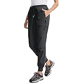 Tallemon Womens Tall Hiking Pants 30/32/34 Inseam Lightweight Joggers Quick Dry 4 Pockets Travel Athletic Cargo UPF50+