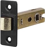 Decoranddecor 2.5 Inch Tubular Mortice Latch Fire Rated 44mm Back Set Matt Black view 3
