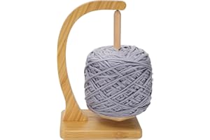 Yarn Holder for Crocheting and Knitting - Magnetic Wooden Yarn Holder Spinner, Ideal for Crochet Accessories, Knitting Access