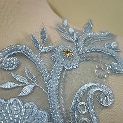 3D Beaded Lace Applique Light Luxury Clothing