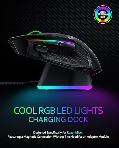 Charge Dock For Razer Basilisk Viper Ultimate/Naga Pro Deathadder V2 Pro Mouse E - Foto 3