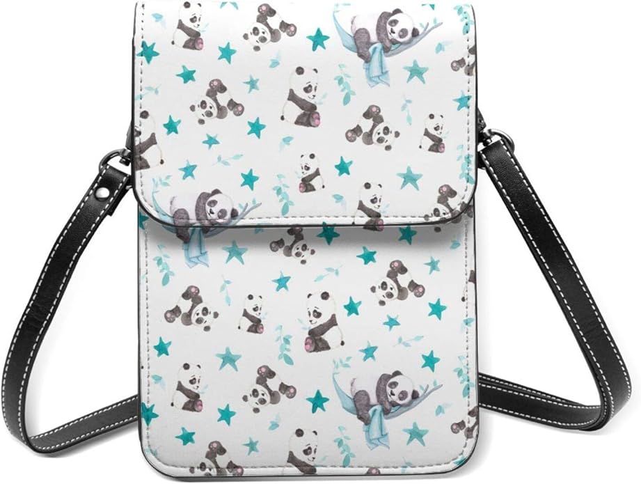 Baby Pandas Lightweight Crossbody Cell Phone Purse For Women Roomy 