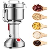 VEVOR 750g Electric Grain Mill Grinder, High Speed 2000W Commercial Spice Grinders, Stainless Steel Pulverizer Powder Machine, for Dry Grains Spices Cereals Coffee Corn Pepper, Straight Type