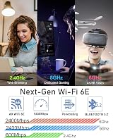 Ubit WiFi 6E AX210 PCIe Card 2.4Gbps Bluetooth 5.3 Windows 11 10 PC view 3