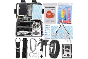 EMDMAK Survival Kit Outdoor Emergency Gear Kit for Camping Hiking Travelling or Adventures
