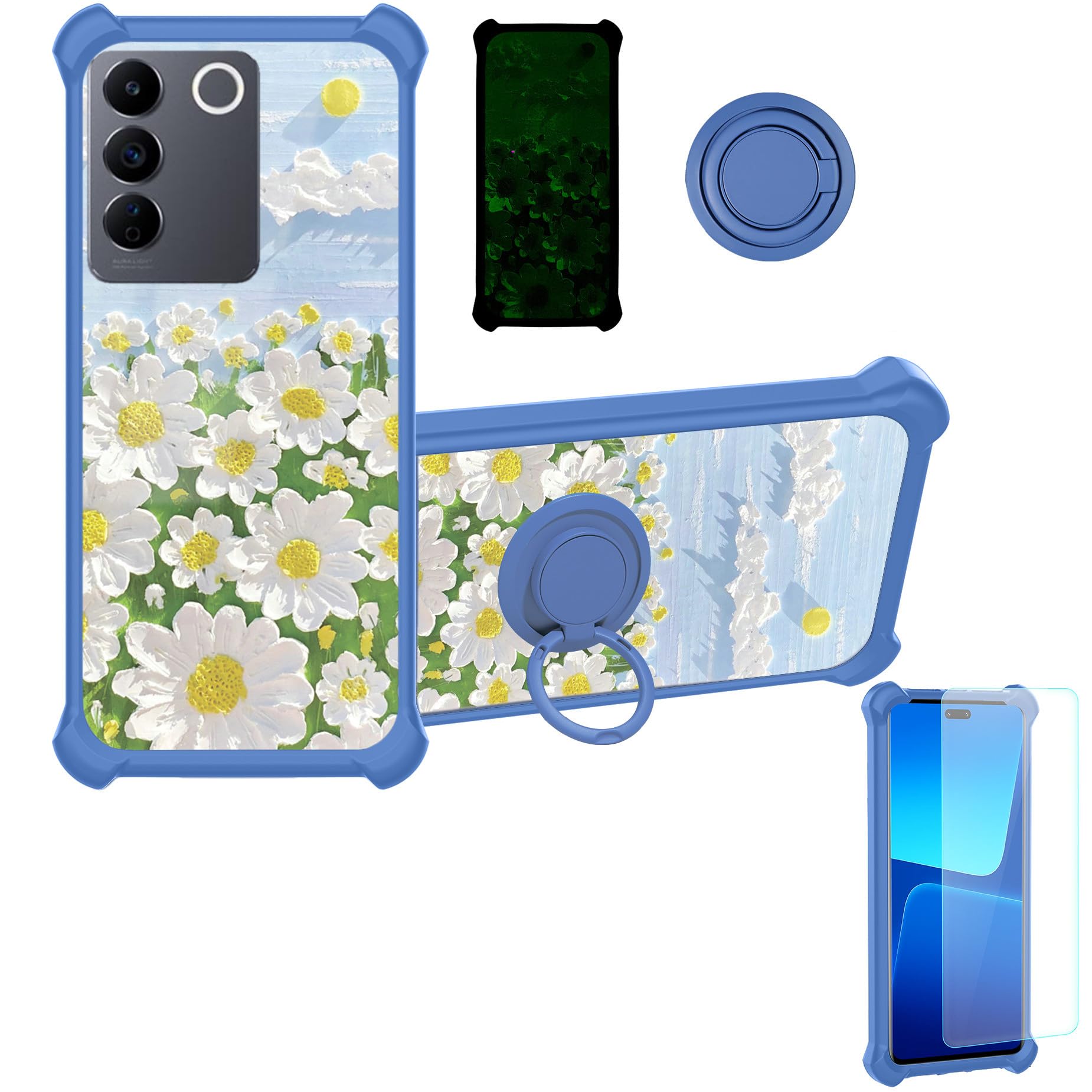 jioeuinly Case for Vivo V27e Case Compatible with