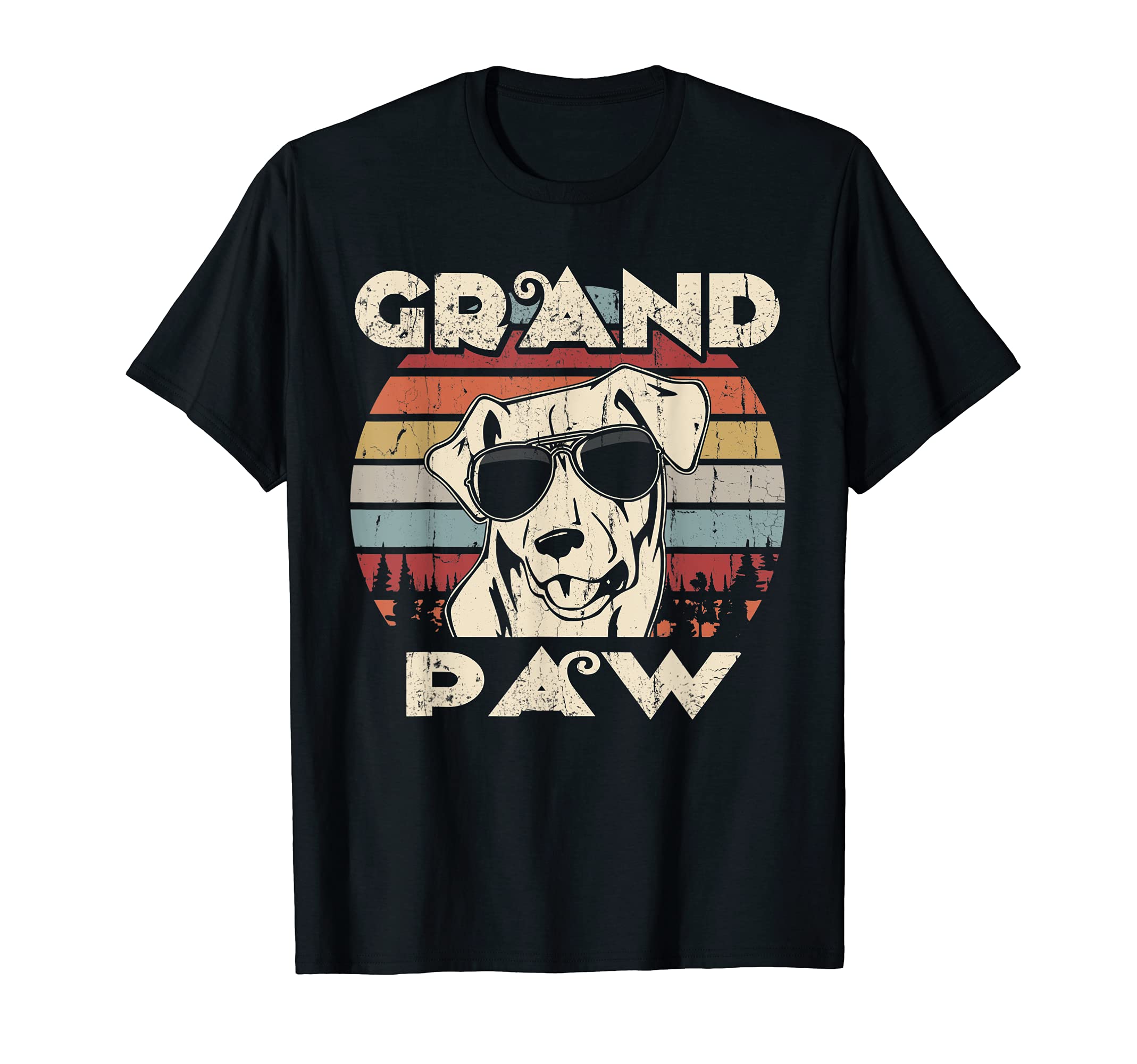 Grand Paw Chesapeake Bay Retriever dog lovers vintage retro T-Shirt