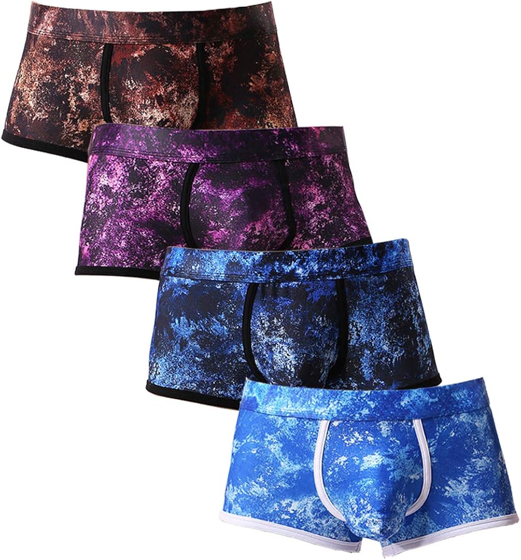 YuKaiChen Men's Trunks Underwear Printing Sky Boxer Briefs ShortLeg at