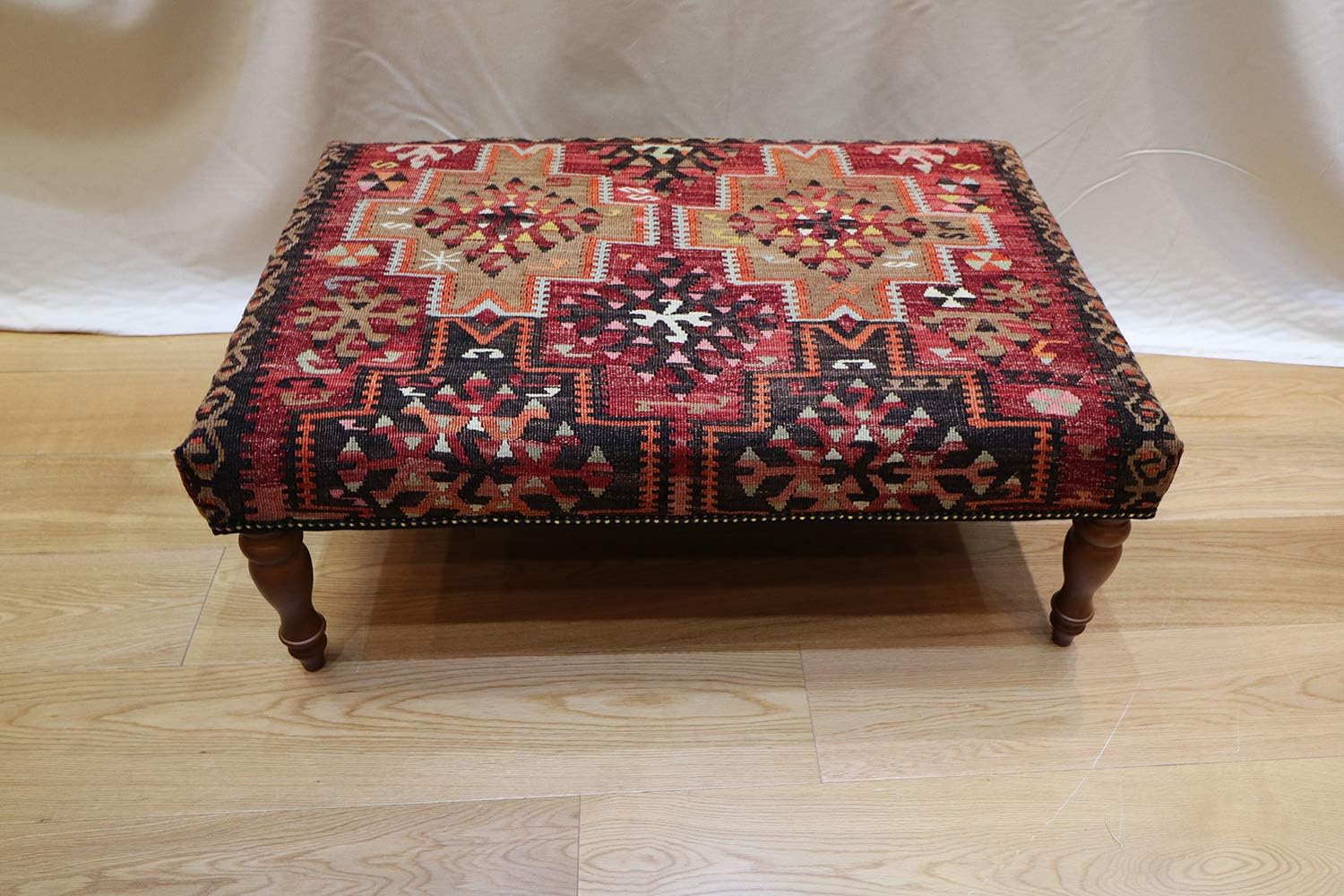 Rug Store Kilim Ottoman Table Stools - Size:101 X 65 cm Code R8405