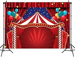 Red Curtain Stars Photography Backdrop Newborn Baby