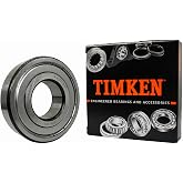 TIMKEN 6307-ZZ 2 Pcs Double Metal Seal Bearings 35x80x21mm, Pre-Lubricated and Stable Performance and Cost Effective, Deep Groove Ball Bearings.