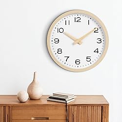 AKCISOT Wall Clock,Boho Kitchen 10 Inch Wall Clocks