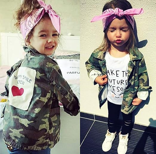 girls camo denim jacket