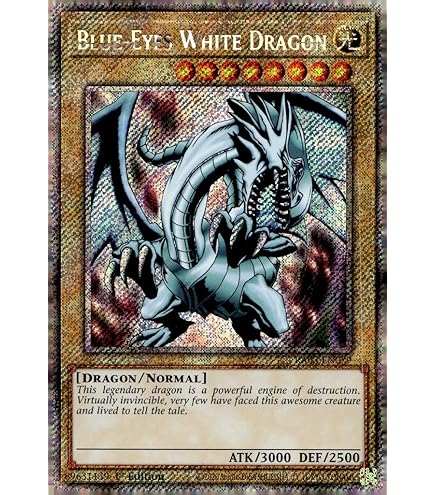 Amazon.com: Blue-Eyes White Dragon (Blue) - LDS2-EN001