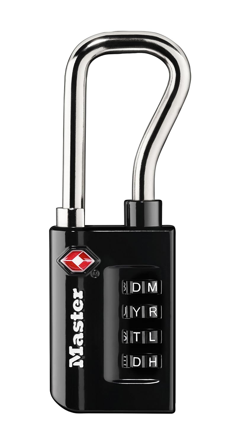 1-5//16 in 4696T Pack of 2 Wide Set Your Own Combination TSA Accepted Luggage Lock Master Lock Padlock