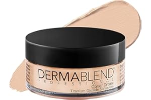 Dermablend Cover Crème Full Coverage Foundation Makeup, Hydrating Cream Concealer for Dark Circles and Blemishes, Maximum Coverage with Mineral Sunscreen SPF 30, 1 OZ