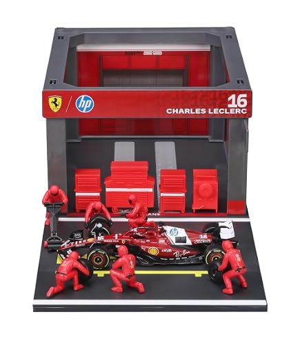 Amazon.com: Bburago 1:43 2024 Ferrari SF-24 Pit Pass, Leclerc #16