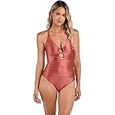 La Blanca Women's Underwire Lace Up One Piece Swimsuit