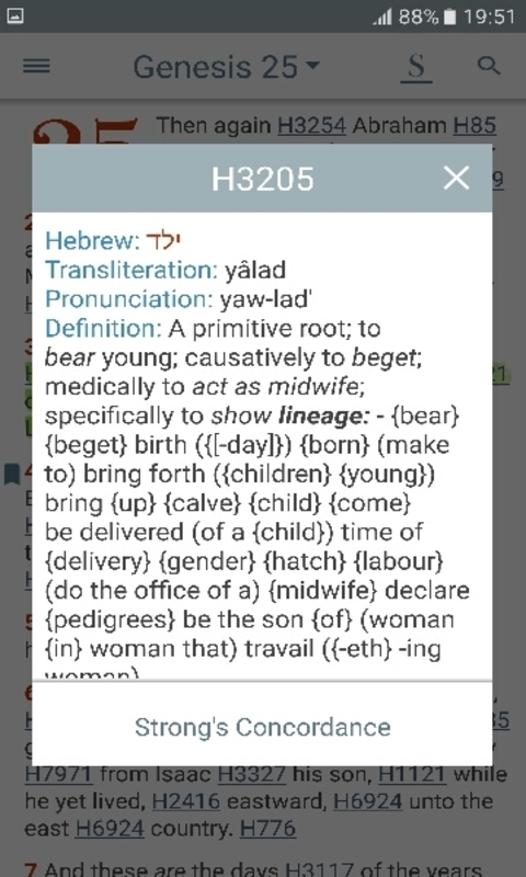 Bible with Strongs and Concordance