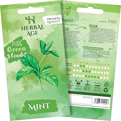 HERBAL AGE Mint Seeds Plants Grow Your Own Herb Garden Kit ~300 Seeds UK