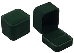 Giftop Velvet Single Ring Box Case Holder for