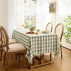 Softalker Checkered Tablecloth Square, Heavy Weight