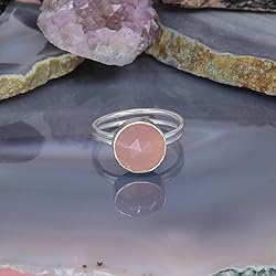 Dazzle Appeal Rose Quartz, Moonstone Round Gemstone