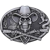 HLYMPONY Western Belt Buckle for Men Women Vintage Cowboy Cowgirl Texas Rodeo Poker Belt Buckles