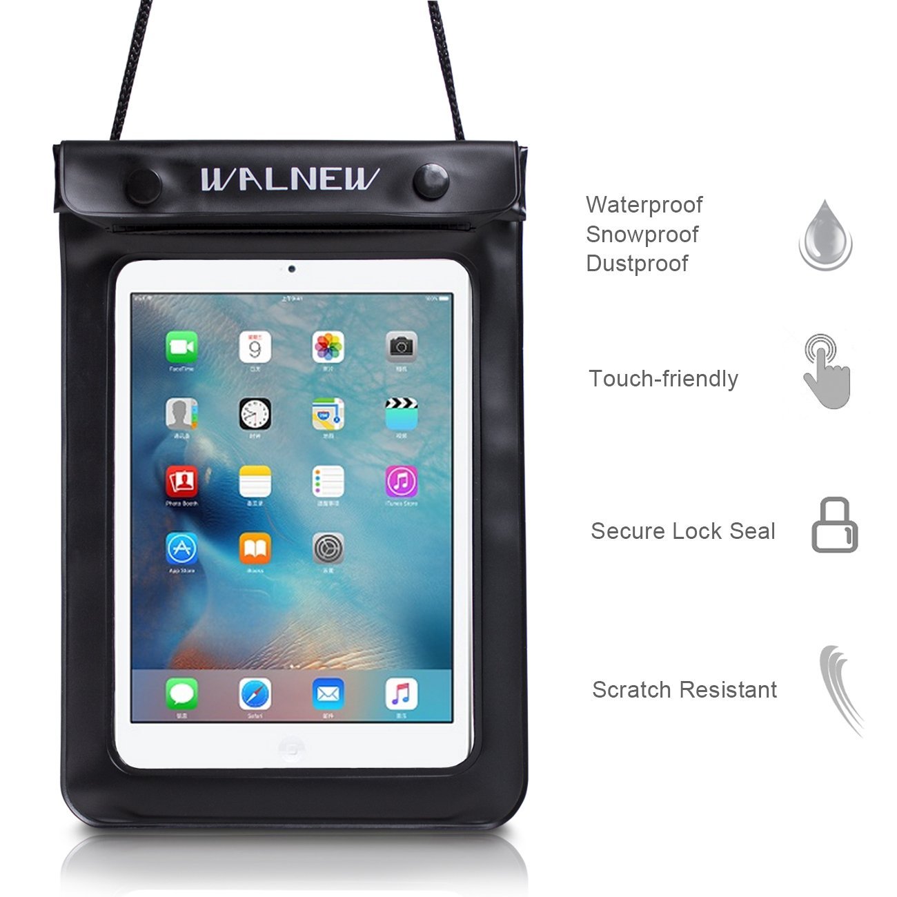 WALNEW Universal Waterproof eReader Protective Case Cover for Kindle Colorsoft Signature Edition/7