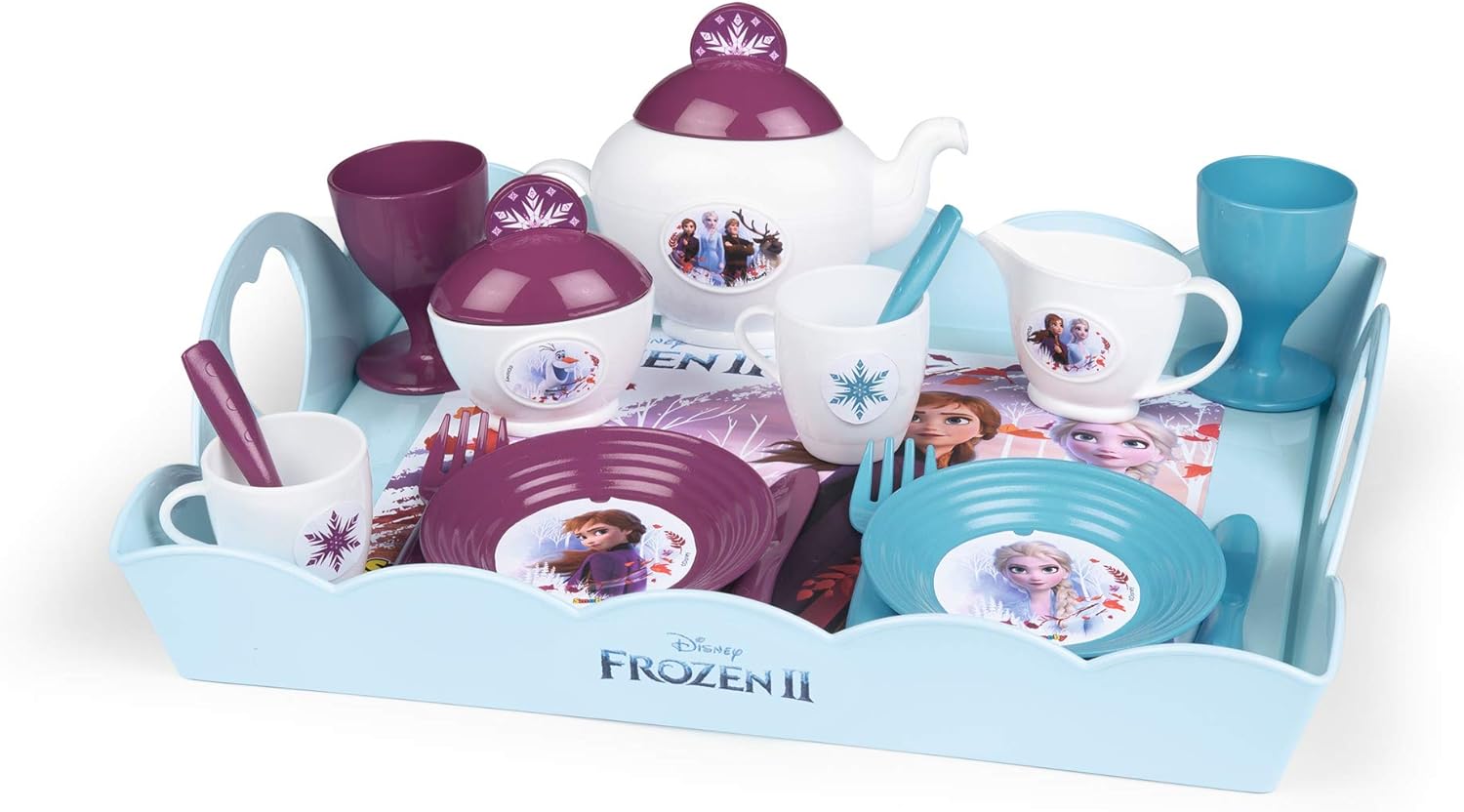 Disney 310513 Frozen 2 Kids Party Set Pretty Tea Time Tray with 17
