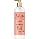 Shea Moisture Illuminating Body Lotion Coconut &amp; Hibiscus 16oz | For dry, dull skin -unlock 24H hydration with our lightweight blend of Coconut Oil, Niacinamide and Pro- Ceramides