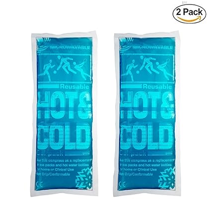 Amazon.com: Gel Frío Terapia Hot & Pack de 2 reutilizables 5 ...