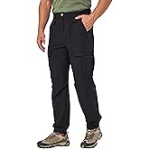 Yafanqi Men's Hiking Cargo Pants Lightweight Quick Dry Stretch Outdoor Tactical Pants for Travel Camping Fishing Outdoor